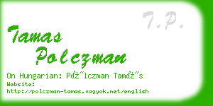 tamas polczman business card